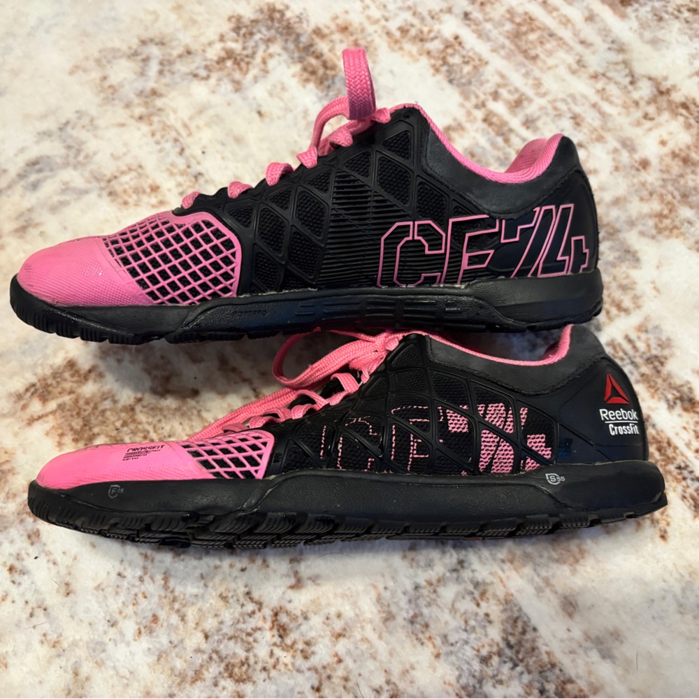 Reebok Womens Crossfit Nano 4.0 Pink/Black Shoes Size 7